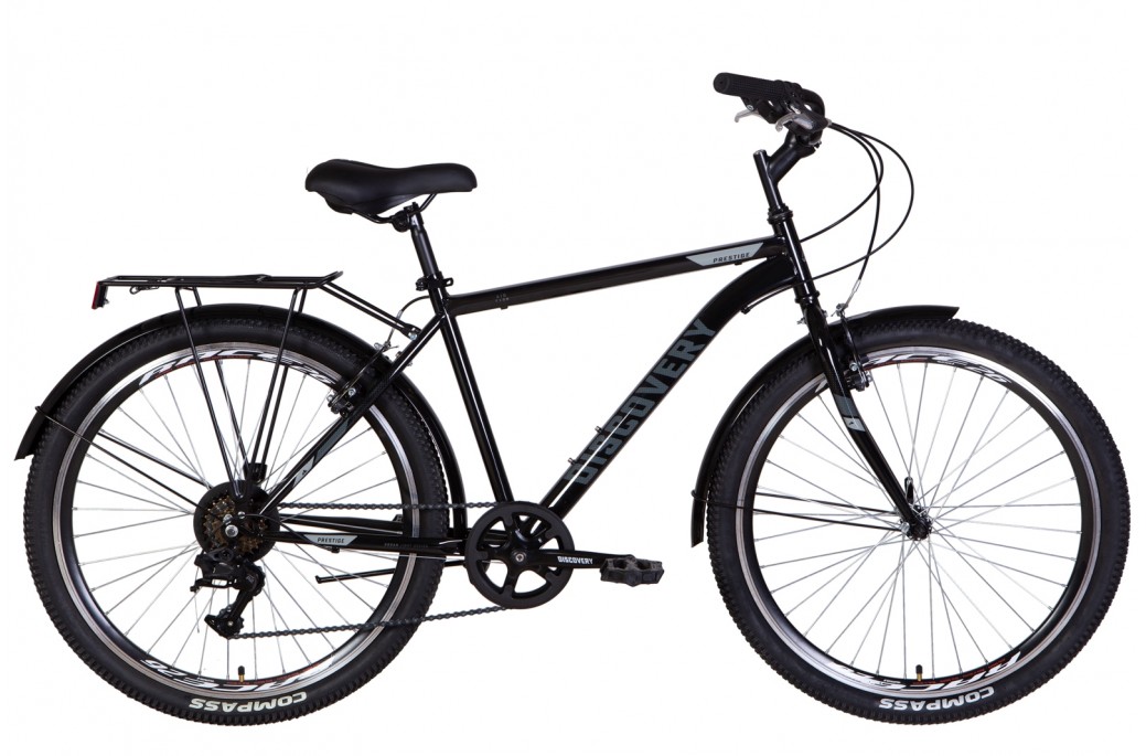 Велосипед Discovery PRESTIGE MAN Vbr 26" рама М (2022) Черный